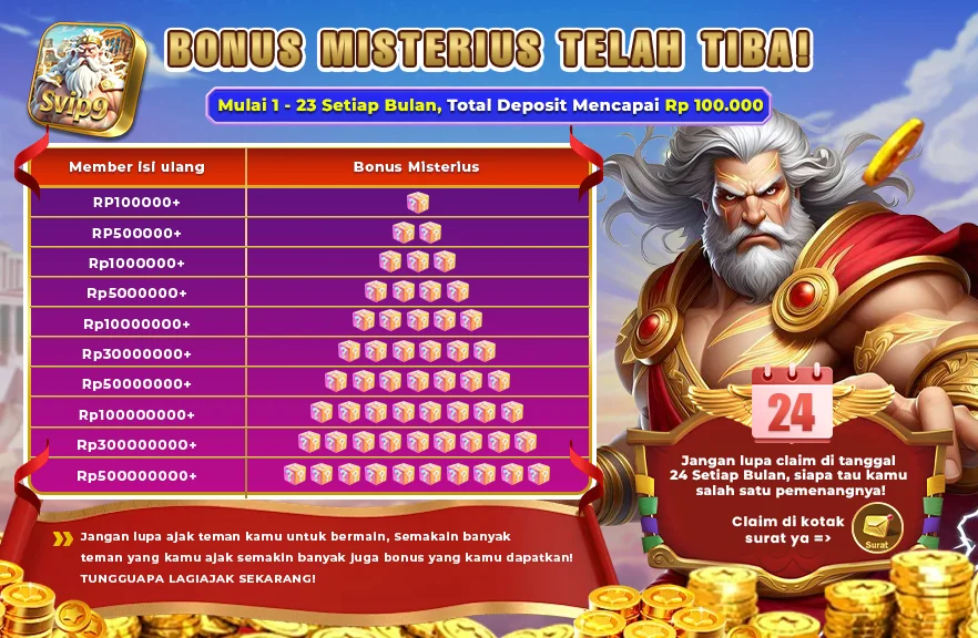 BONUS MISTERIUS TELAH TIBA!